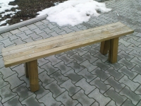 Holzbank Gartenbank lang